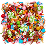 Wilton Bright Gingerbread Tree bottle House Christmas Sprinkle Mix, 3.52 oz.
