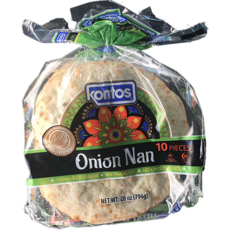 Kontos Onion Naan 10 Pcs In A Pk