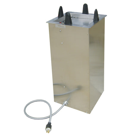 Lakeside LAS6010 Heated Counter-Drop-In Style Dish Dispenser - Square - Plate Size: 9 1/2" to 10 1/4"