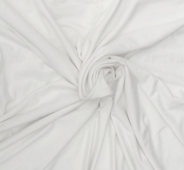 Bamboo Spandex Jersey Knit White