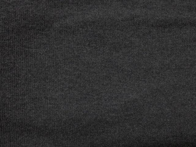 Bamboo Viscose 2x1 Rib Heather Charcoal