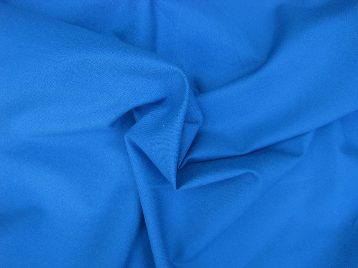 Cotton Twill Spandex Turquoise Fabric