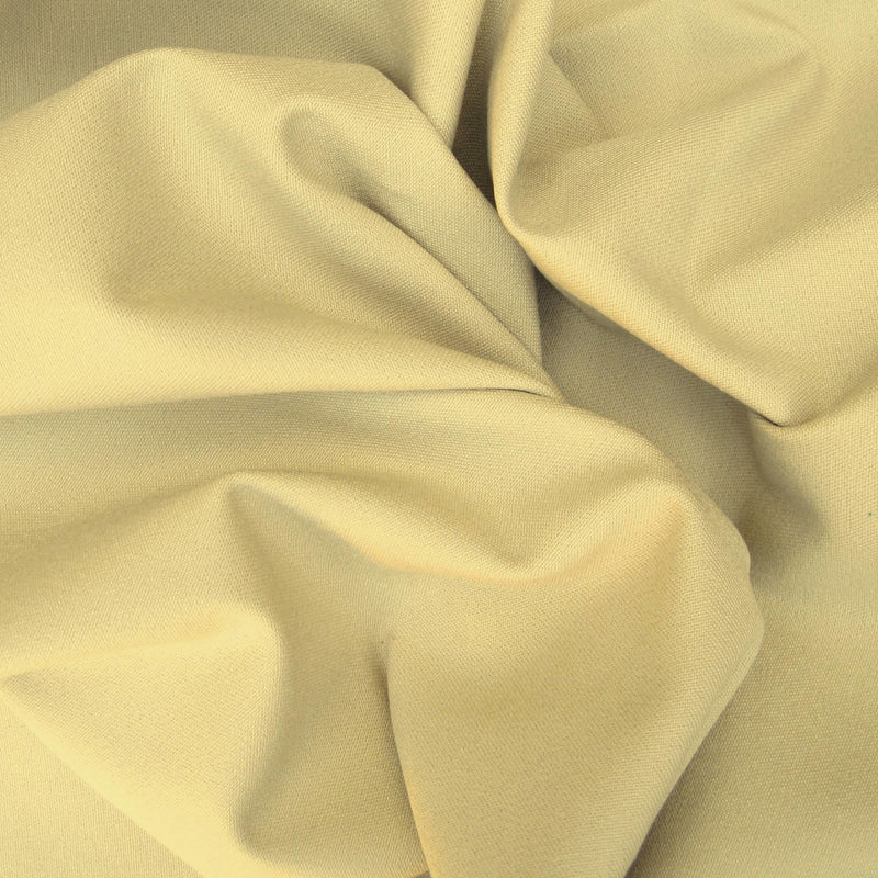 Cotton Twill Spandex Light Yellow Fabric