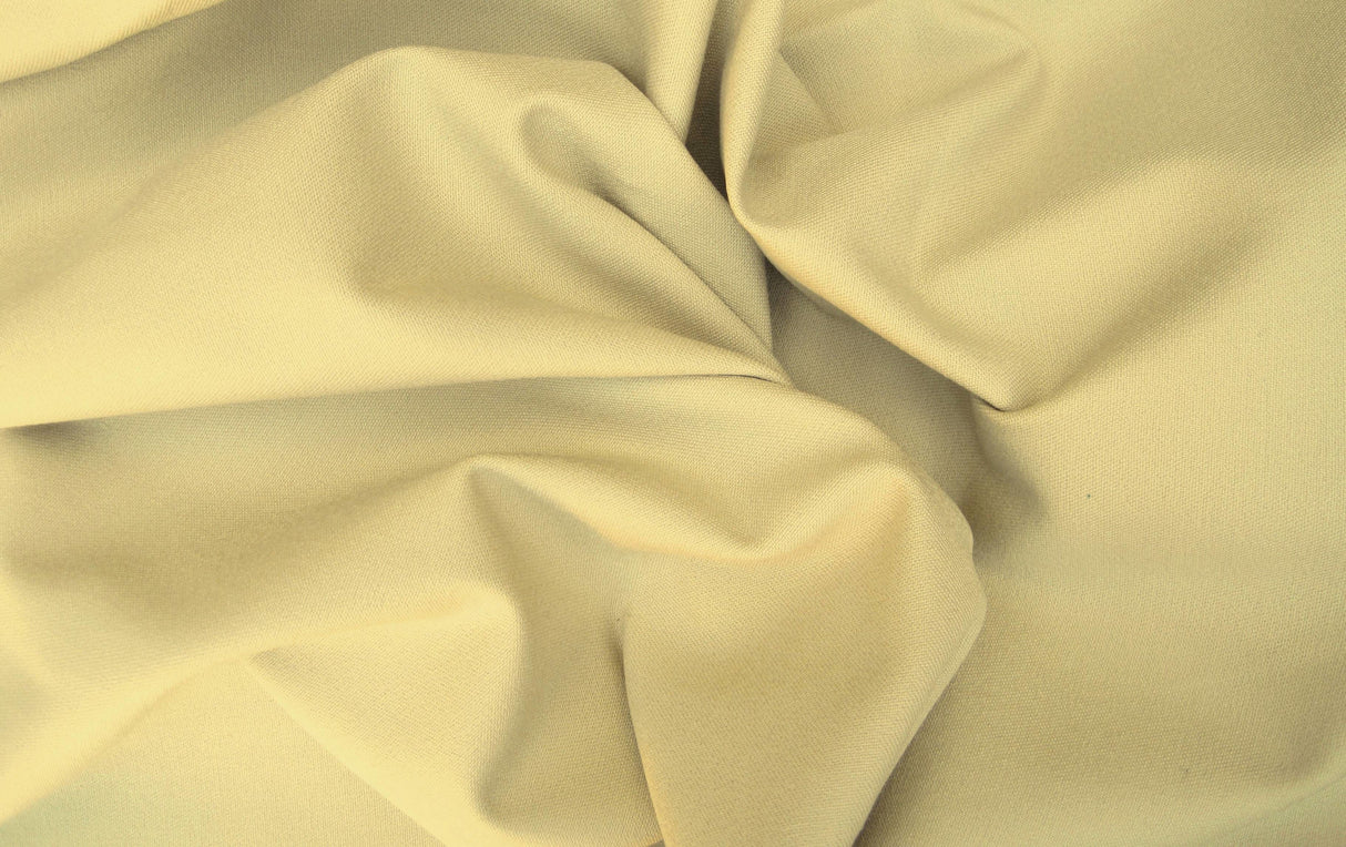 Cotton Twill Spandex Light Yellow Fabric