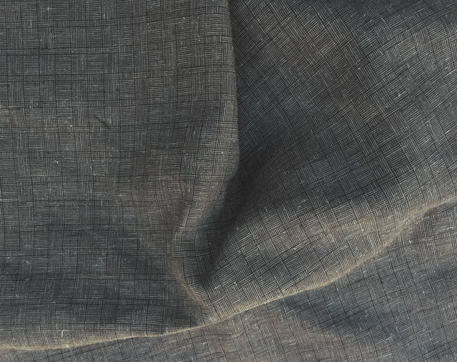 Hemp Woven Jacquard Gray Box