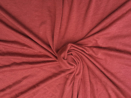 Linen Blend Jersey Rustic Red