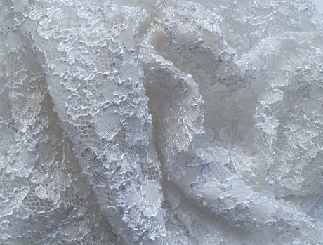 French Lace White Nylon Spandex