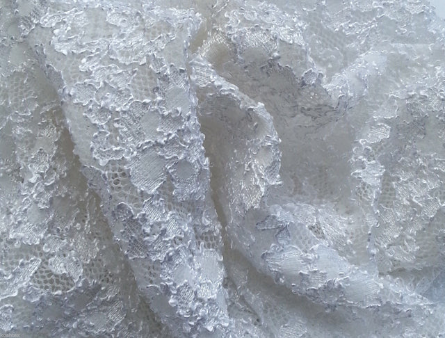 French Lace White Nylon Spandex