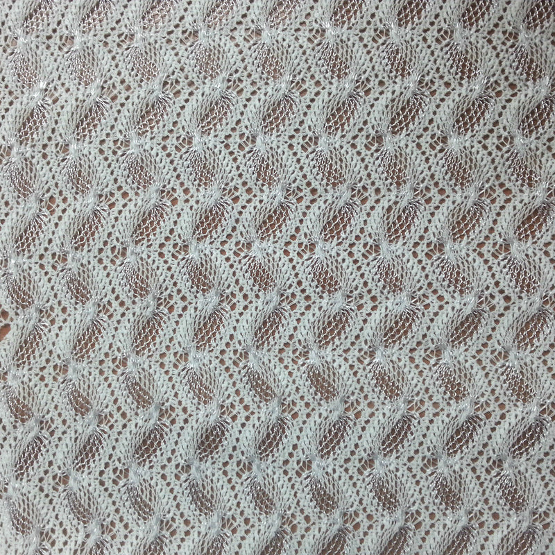 Cotton Crochet Lace White Chevron