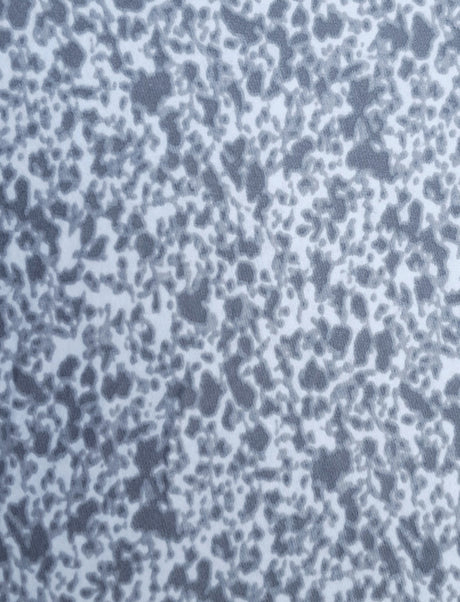 Animal Print Cotton Spandex Fleece Gray White