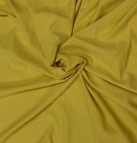 French Terry Mustard Modal Cotton Spandex