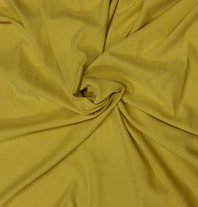 French Terry Mustard Modal Cotton Spandex