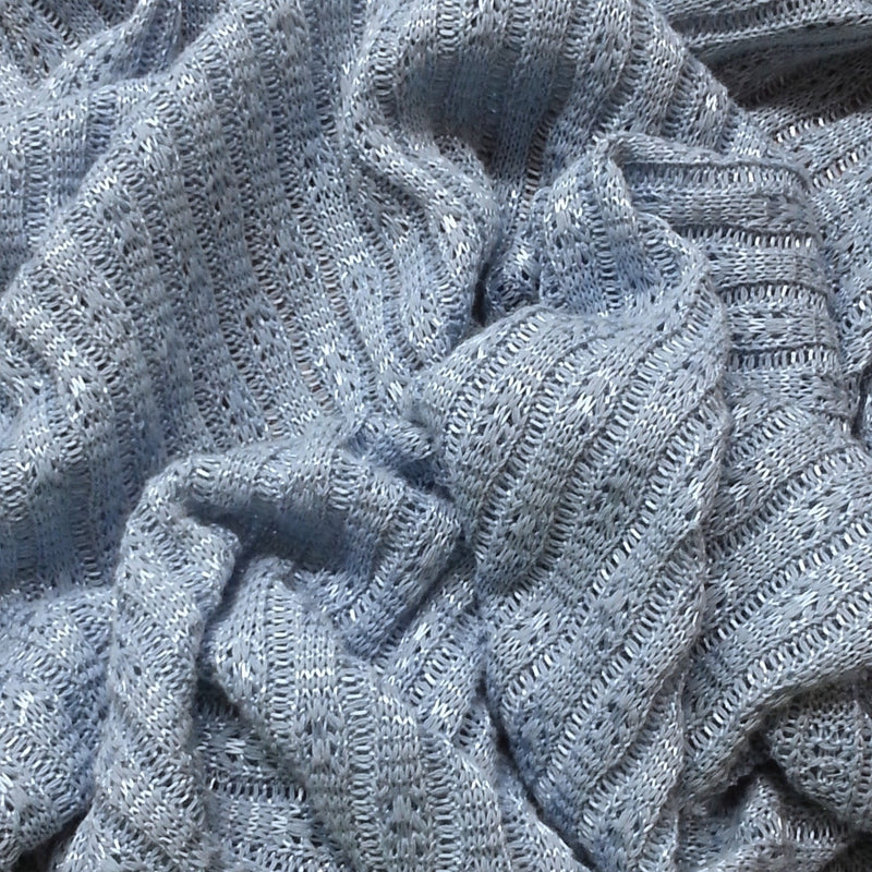 Light Blue Nylon Sweater Knit