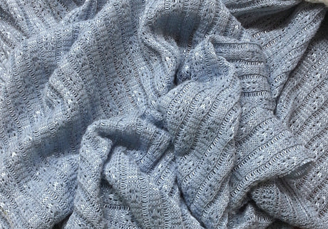 Light Blue Nylon Sweater Knit