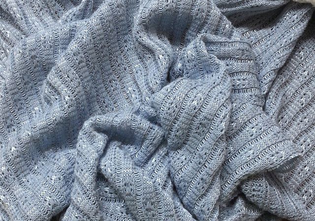 Light Blue Nylon Sweater Knit