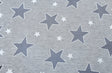Cotton Jersey Burnout Stars Heather Gray