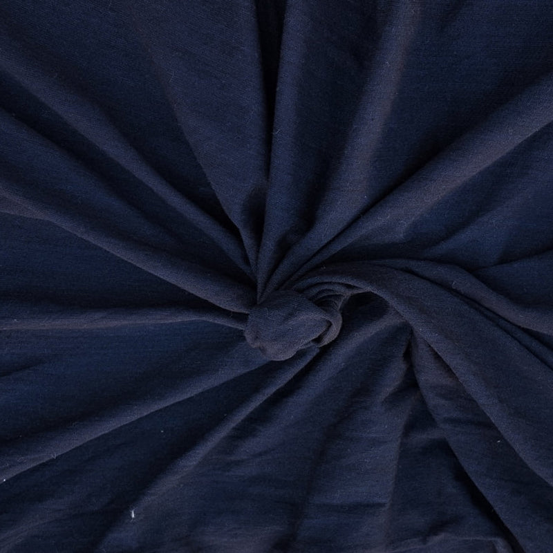 1 Yard Indigo Dye Cotton Jersey Knit Fabric Lightweight 76 Inch Width