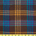 Plaid Wool Blend Woven Fabric