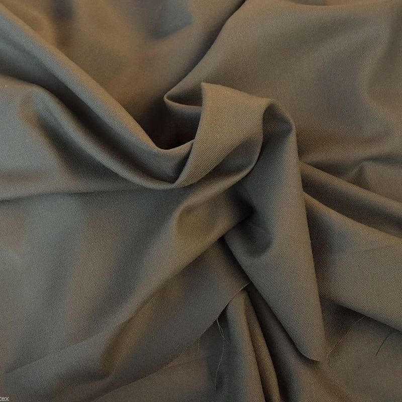 Wool Suiting Fabric Olive