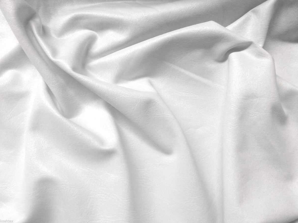 White Pleather Fabric
