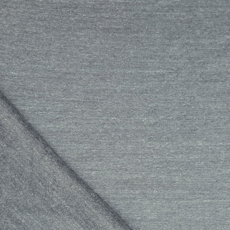 1 Yard Heather Gray Tri Blend Boucle French Terry Knit Fabric