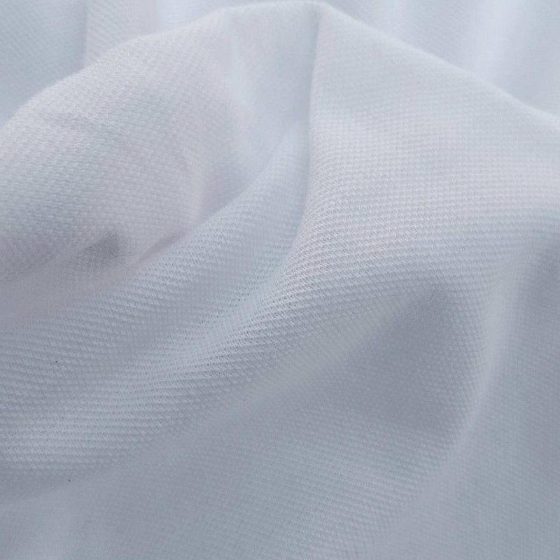 Cotton Pique White Textured Fabric