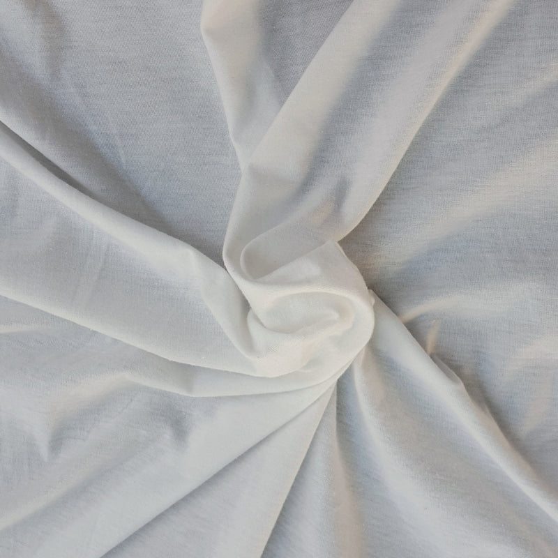 Cotton Blend Baby Jersey Non Optic White