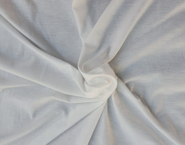 Cotton Blend Baby Jersey Non Optic White