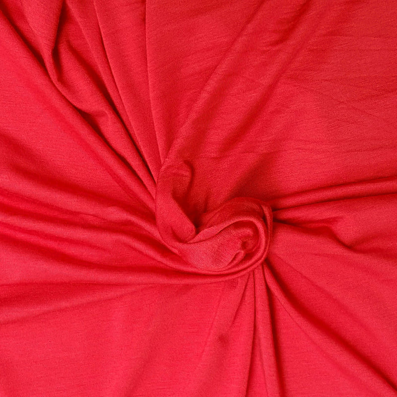 Pea Poppy Modal Lycra Jersey Fabric 1 Yard Soft Stretch Knit Ideal for Garments and Crafts