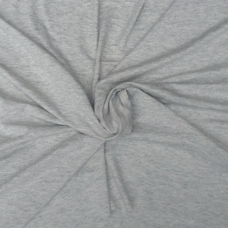 1 Yard Ash Gray Rayon Spandex Jersey Soft Stretch Knit Apparel 58 inch Width