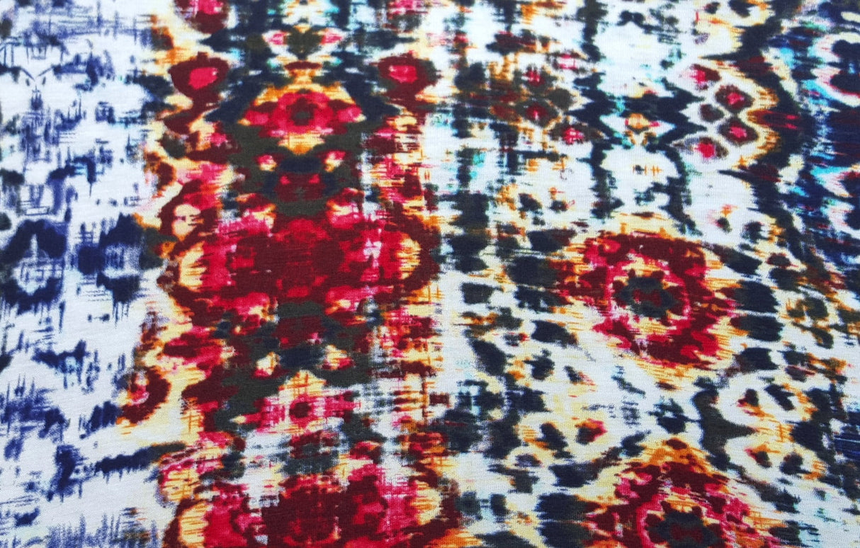 Rayon Spandex Tribal Print Jersey