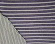 French Terry Knit Purple Gray Stripe