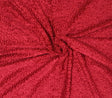 Stretch Velvet Jacquard Red Swirls