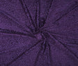Stretch Velvet Jacquard Purple Swirls