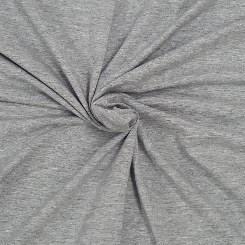 Modal Rayon Spandex Jersey Light Heather Gray