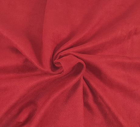 Micro Faux Suede Red