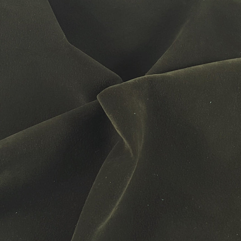1 Yard Olive Buffalo Skin Vegan Suede Faux Leather Fabric Durable Upholstery Material 54 Inch Width