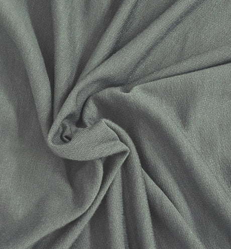 French Terry Steel Gray Supima Cotton Modal Spandex