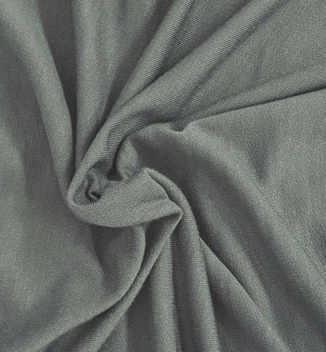 French Terry Steel Gray Supima Cotton Modal Spandex