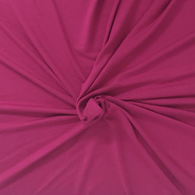 1 Yard Fest Fuchsia Micro Modal Spandex Jersey Knit Fabric 62 Inches Wide