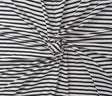 Tencel Spandex Jersey Black Off White Stripe