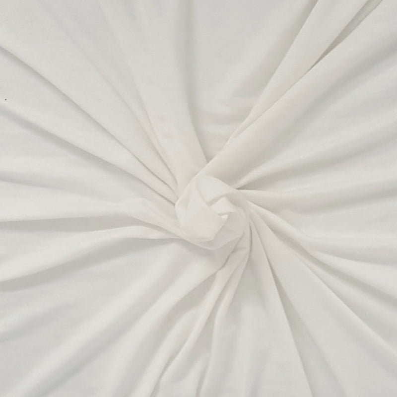 1 Yard Ivory Micro Tencel Jersey Fabric Ultra Soft Lightweight Eco Friendly Knit for Apparel