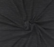 Thermal Knit Black Gray Rayon Blend Spandex