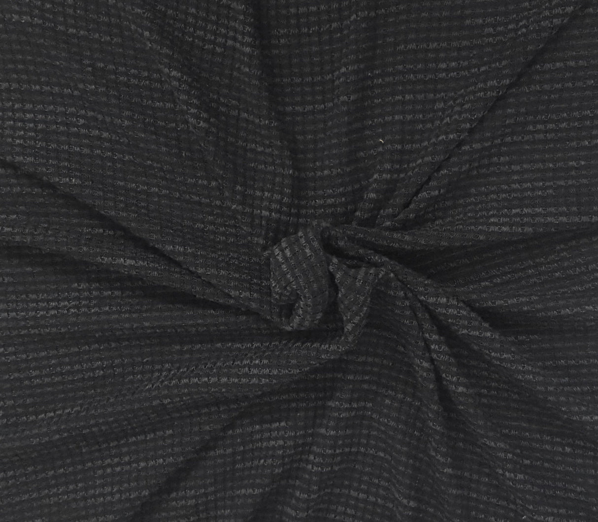 Thermal Knit Black Gray Rayon Blend Spandex