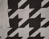 Ponte Roma Knit Black Gray Houndstooth