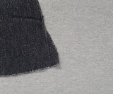 French Terry Knit Gray Black Yarn Dye