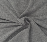 Cotton French Terry Knit Light Charcoal