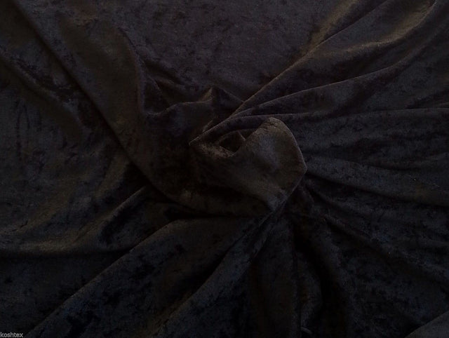 Black Panne Velvet