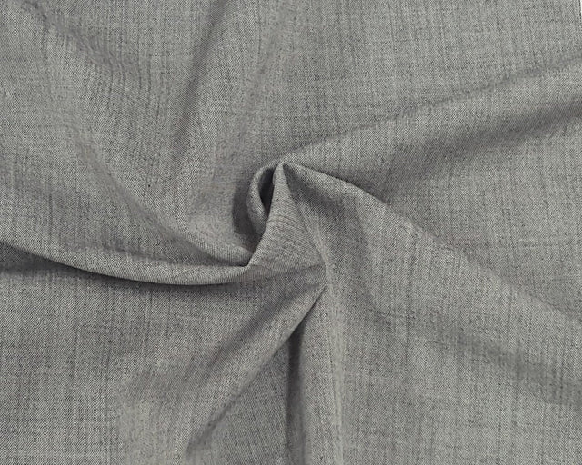 Wool Suiting Fabric Two Tone Black Gray