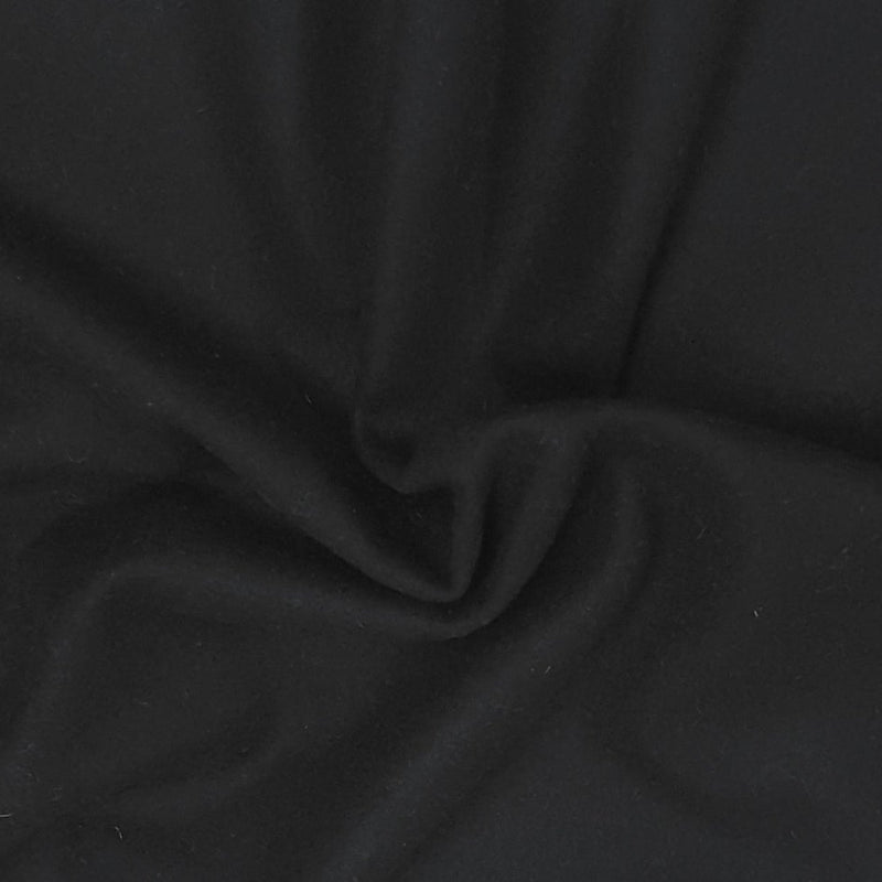 Woven Wool Black Heavyweight 330GSM